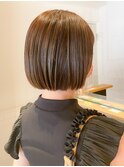 ぷつんとカット 大人ミニボブ
