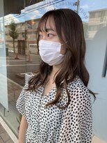 リル 住吉店(LiL)&nbsp;チョコレートブラウン×レイヤーカット→2022 金岡