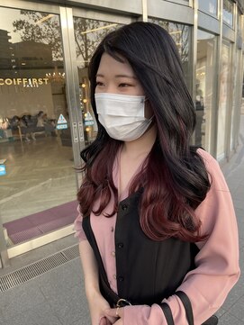 コワファースト 大分(COIFF1RST) インナーレッドパープル