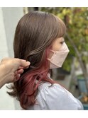 インナーカラー/ピンクベージュ