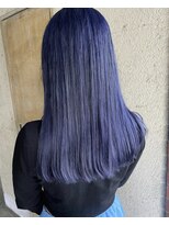 ガーデンヨコハマ(GARDEN YOKOHAMA)&nbsp;ブルージュラベンダー切りっぱなしロングイメチェンデザイン寒色