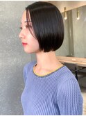 ◇美人ショートボブ 透明感カラー 就活カラー　表参道