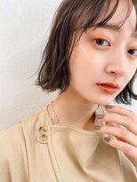 サンド 鹿児島中央(sand)&nbsp;黒髪/グレーベージュ/レイヤーロング/前髪パーマ[鹿児島駅]