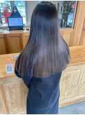グレージュの透明感カラー