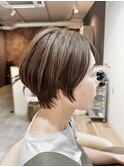 前髪/アンブレラカラー/こなれミディ/イメチェン/ウェーブパーマ