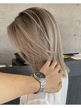 ウル 岡山駅店(ULu.) 外国人風バレイヤージュ秋色透明感カラー岡山髪質改善ULu.