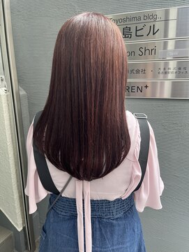 ローレンジウ(LOREN JU) 透明感髪質改善ベージュダブルカラーミルクティーグレージュ