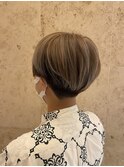 モード系ツートーンショート