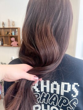 ポール(pole) 札幌ロング　ブリーチ無しのラベンダーベージュ