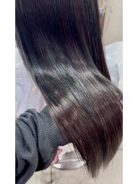 スタイル 横浜(STYLE)&nbsp;エクステ８０本黒髪パープルグラデロング/馴染ませエクステ/