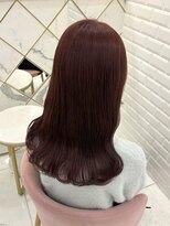 リルミー(Lilme)&nbsp;色落ちも可愛いブリーチなしピンク＊まゆ