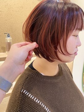 ジーナ 天王寺(Zina) 【Zina 天王寺】ブリーチなしチェリーレッド＊【山田】