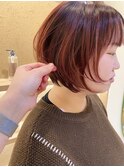 【Zina 天王寺】ブリーチなしチェリーレッド*【山田】