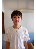 マッシュショート ×メンズニュアンスカラー × 伸ばし掛けヘア