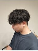 刈り上げショートツイストスパイラルパーマ