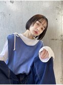 【LadA 城本英恵】ぷつっとストレートボブスタイル