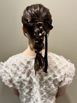 クラシック 新横浜(classic) ポニー編み下ろしヘアセット