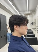 毛流れセンターパート ニュアンスパーマ
