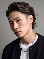 ラギッド 大野城店(RUGGED) メンスパーマ オールバック ツーブロック ミディアム 20代