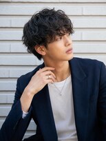 ルシード スタイル リコット(Lucido Style Ricotto)&nbsp;シャドウパーマ無造作ショートマッシュメンズビジネストレンド