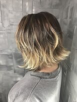 ヘアサロンエム 川越(HAIR SALON M) 外ハネボブ/アッシュブラウン/ネオウルフ/デザインカラー