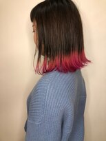 フロート 小阪店(float)&nbsp;すそカラー_ココアブラウン,フリンジウェーブ