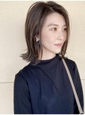 パツっと切りっぱなしボブ