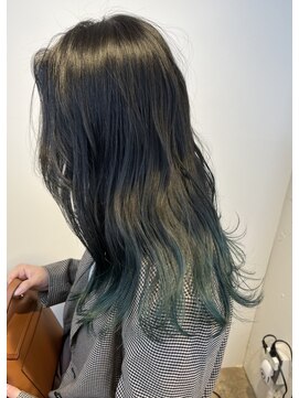 ノース イースト 高円寺店(north east) グリーン/グラデーション/裾カラー