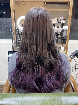 ヘアーサロン リバース(Hair Salon Rebirth) 【防府/Rebirth】パープル　グラデーション