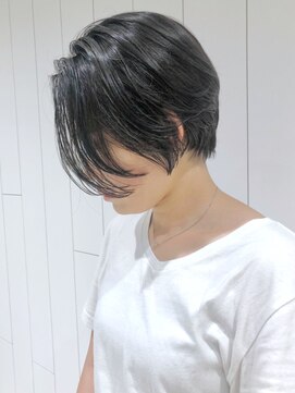 アイティー バイ アルバム 中野店(IT by ALBUM) ダークグレーショート_ショコラベージュボブルフ_ba360691