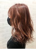 ブラウンベージュ×ダブルカラー×ケアブリーチ