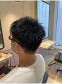 短め刈り上げ