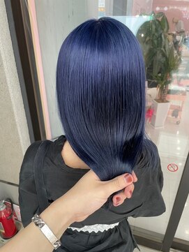 ワンズミラー 立川(ONE'S MIRROR) ネイビーカラー/初ブリーチ/ケアブリーチ