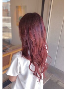 ヘアーサロン カヴィエ(hair salon covie) WカラーONローズピンク