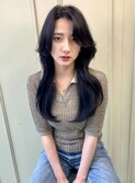 ロングレイヤーくびれヘア
