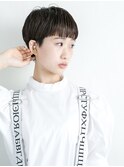 ぱっつんマッシュショート