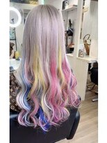 ネクサス 心斎橋(Nexus)&nbsp;シアーカラー セミディ カール 姫カット エクステ Nexus心斎橋