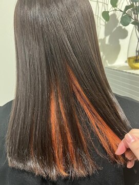 エレノア 池袋店(Eleanor) インナーカラー/オレンジ