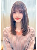 ＊ロングレイヤーカット！ハイレイヤーセミロングウルフカット