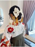 卒業式/袴着付け/袴ヘアセット/袴ヘアアレンジ/袴ヘア/