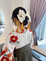 卒業式/袴着付け/袴ヘアセット/袴ヘアアレンジ/袴ヘア/