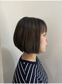 ハイライトショートボブ
