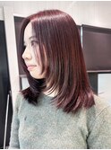 ミディアムロングおくれ毛美髪顔周りレイヤー_ba547022