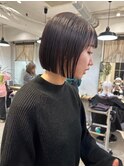 乾かすだけでキマる髪/地毛風グレージュボブ