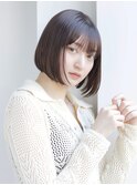 【中野葵穂】ツヤ髪 髪質改善 ボブ 透明感カラー[表参道]