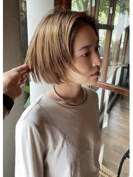 トリコ アヴェダ ららテラス北綾瀬(tricot AVEDA) ショートヘア/ショートボブ/柔らかベージュ/北綾瀬