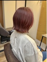 コーチ 新代田店(Coach)&nbsp;ブリーチ無しでもできるカシスレッド×外ハネボブ