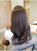 ロングレイヤースタイル&モーブブラウンカラー