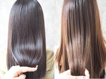 アンジェロ カリノ(Angelo Carino)の写真/潤い&ツヤ溢れるまとまる美髪!ダメージを最小限に抑えた感動☆縮毛矯正でクセ毛悩みを解決/仙台/宮城野通