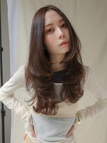 トレンチ(TRENCH)&nbsp;【 TSUJI 】レイヤーカット ミディアムレイヤー ココアブラウン